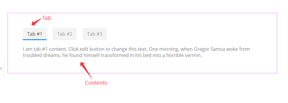 Default view of Tabs - BdThemes