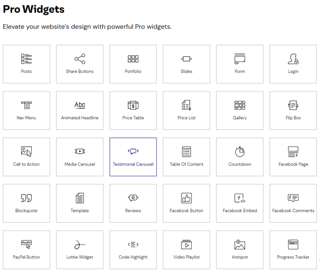 Elementor widgets 1 - BdThemes