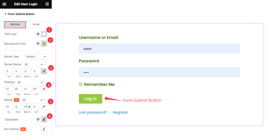 Form Submit Button - BdThemes