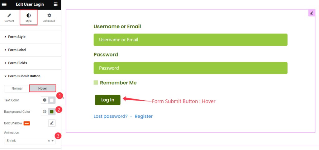 Form Submit Button hover 1 - BdThemes