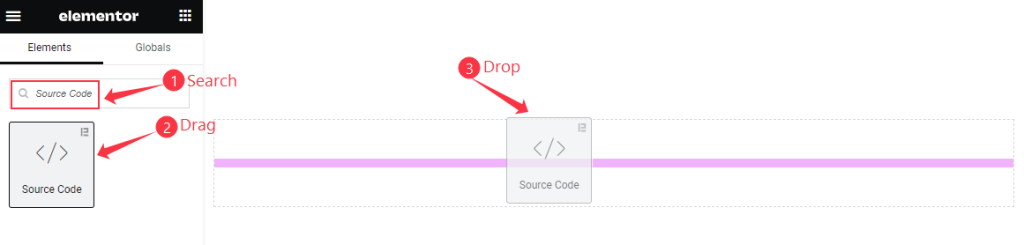 Insert Source Code Widget - BdThemes