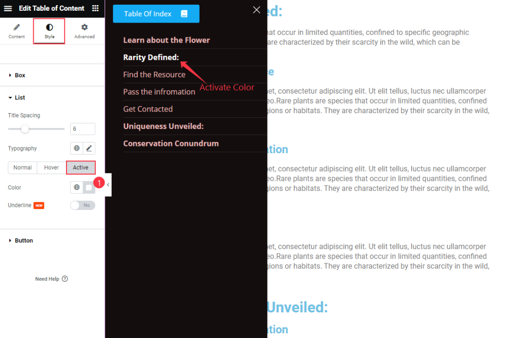 List Active - BdThemes