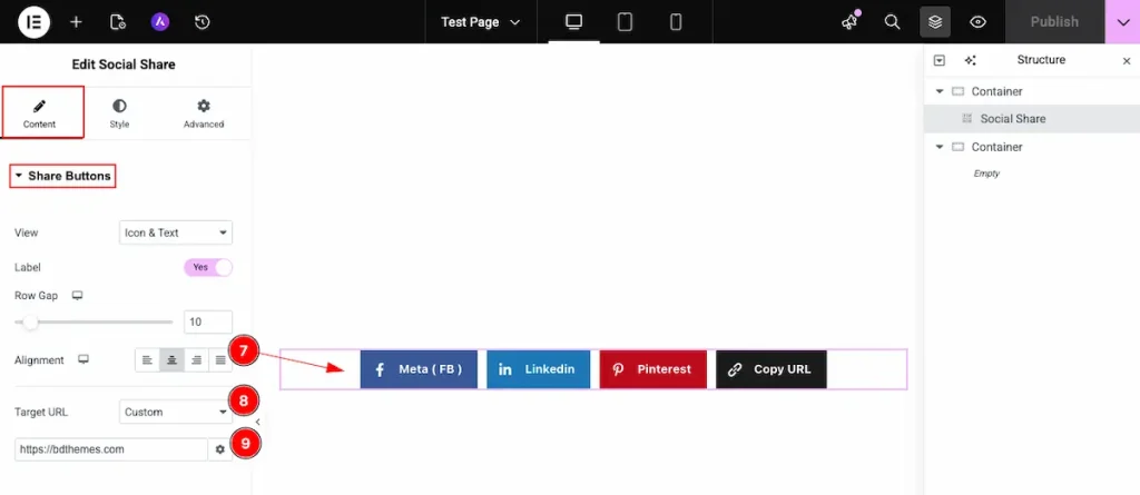 Share Buttons 6 - BdThemes