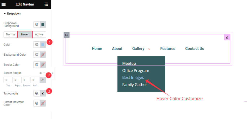 Dropdown hover - BdThemes