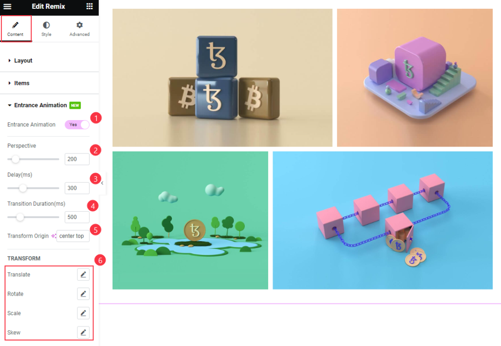 Entrance Animation 6 - BdThemes