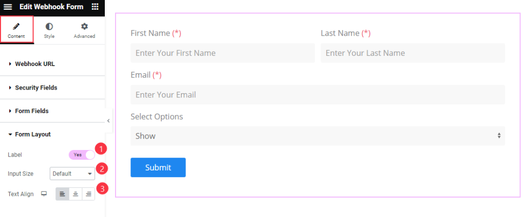 Form Layout - BdThemes