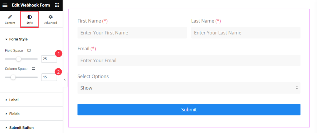 Form style - BdThemes
