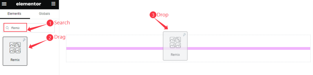Insert Remix widget - BdThemes