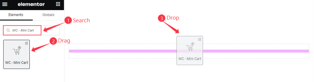 Insert wc mini cart widget - BdThemes