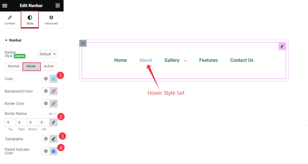 Navbar hover - BdThemes