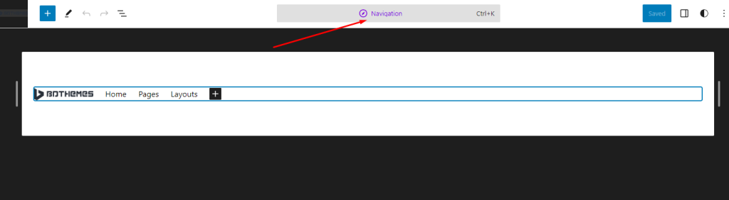 Navigation part 1 - site editor