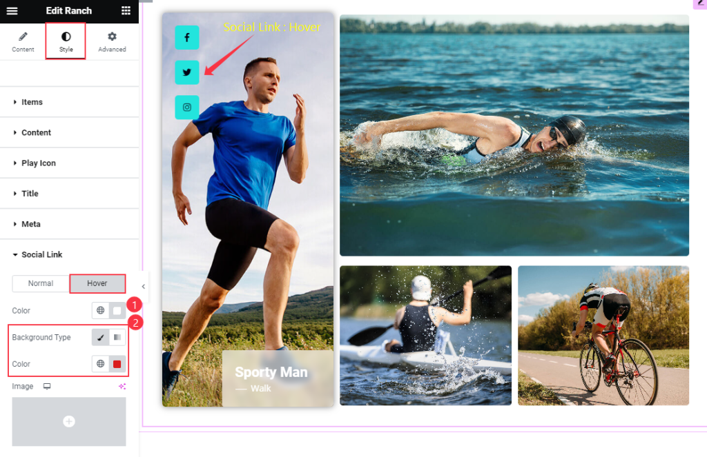 Social Link hover - BdThemes