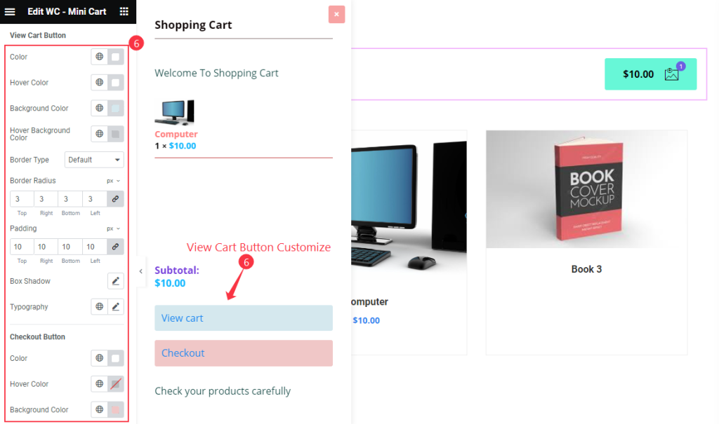 procut list view cart button - BdThemes