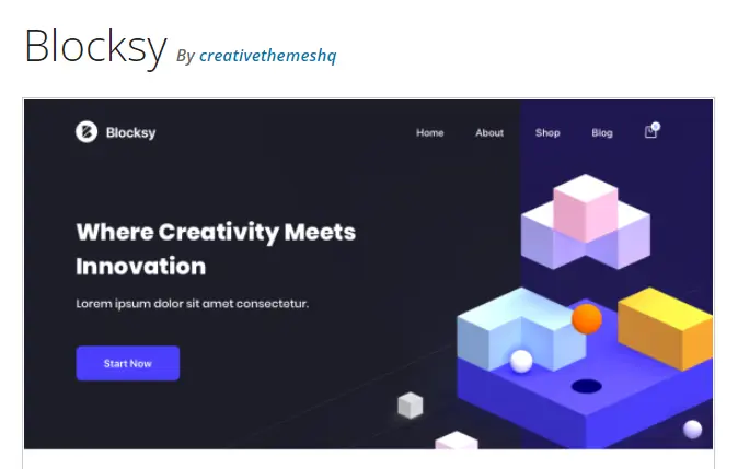 Blocksy theme