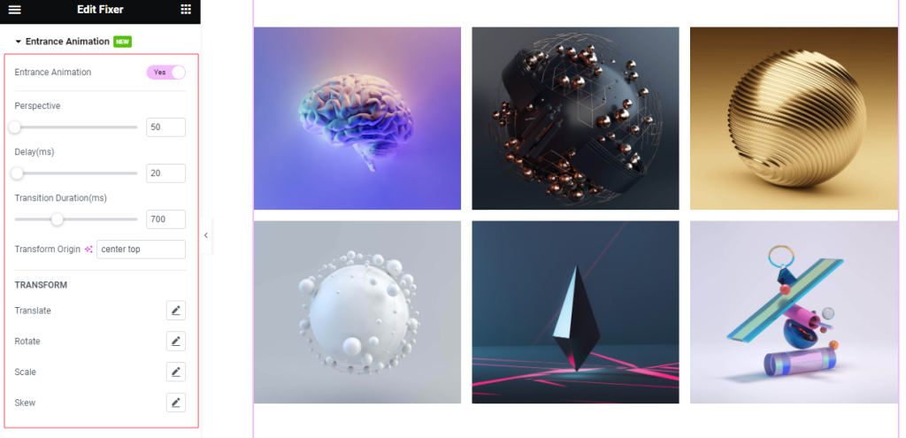 Entrance Animation 9 - BdThemes
