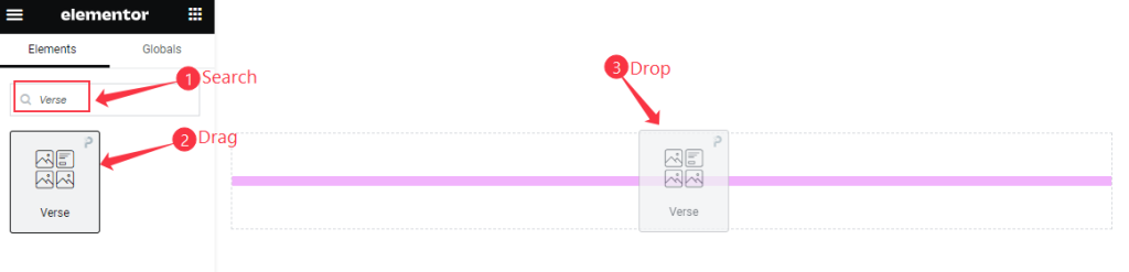 Insert Verse Widget - BdThemes