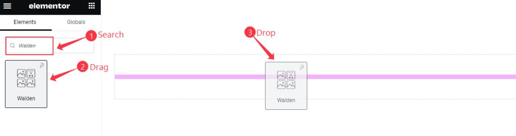 Insert walden widget - BdThemes