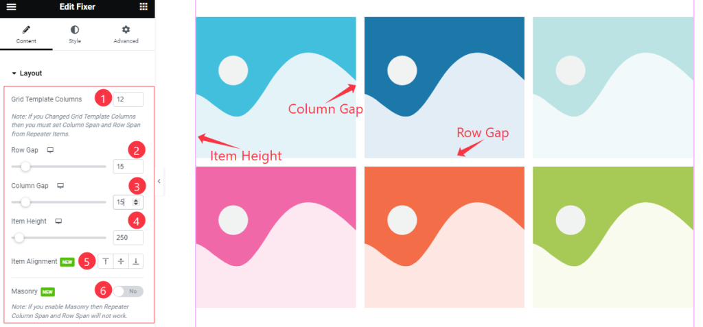 Layout Section Customization