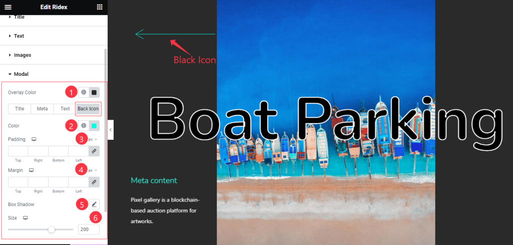Modal Black Icon - BdThemes