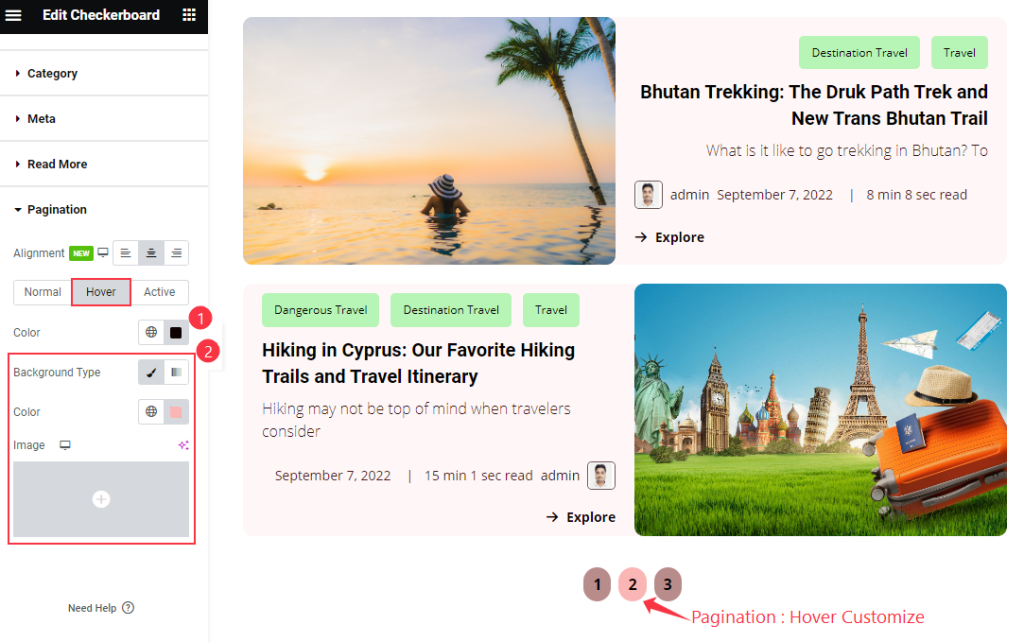Pagination hover - BdThemes