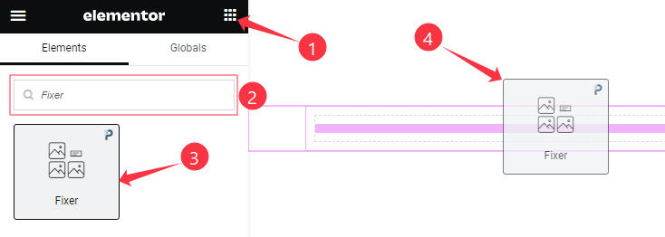 Inserting The Fixer Widget