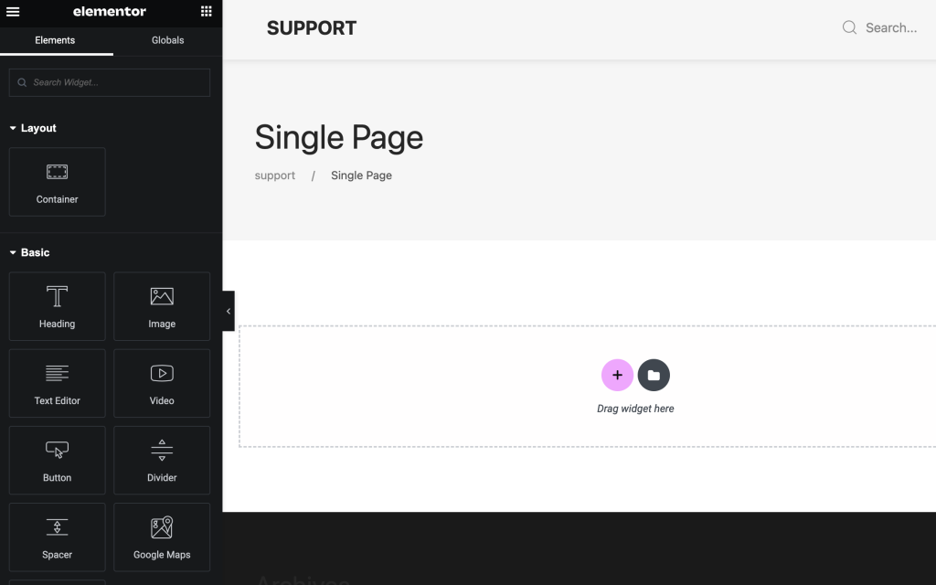 single page show - BdThemes