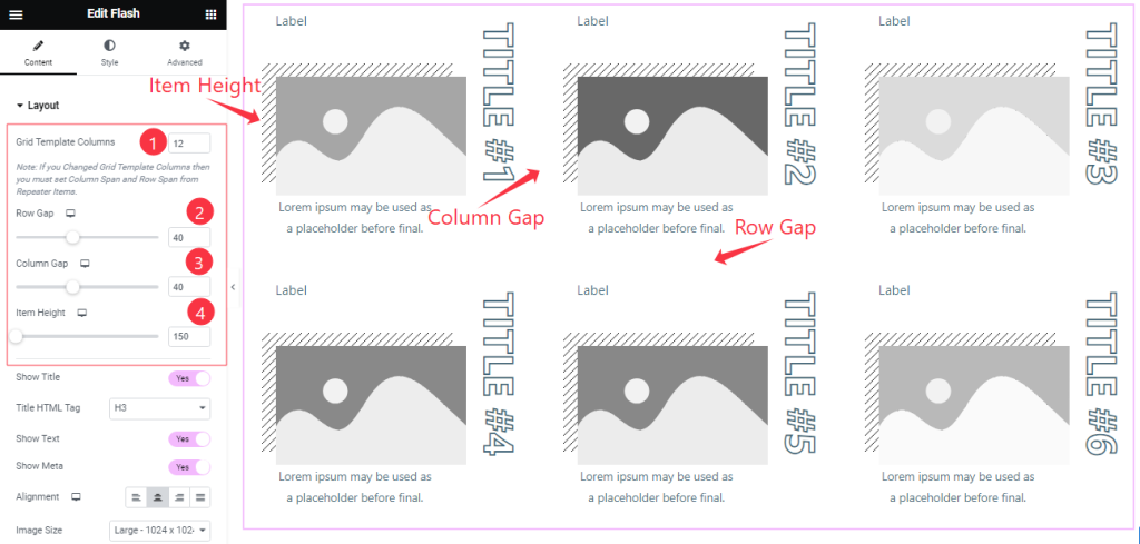 Layout Section Customization