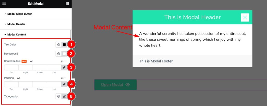 S.Modal Content - BdThemes