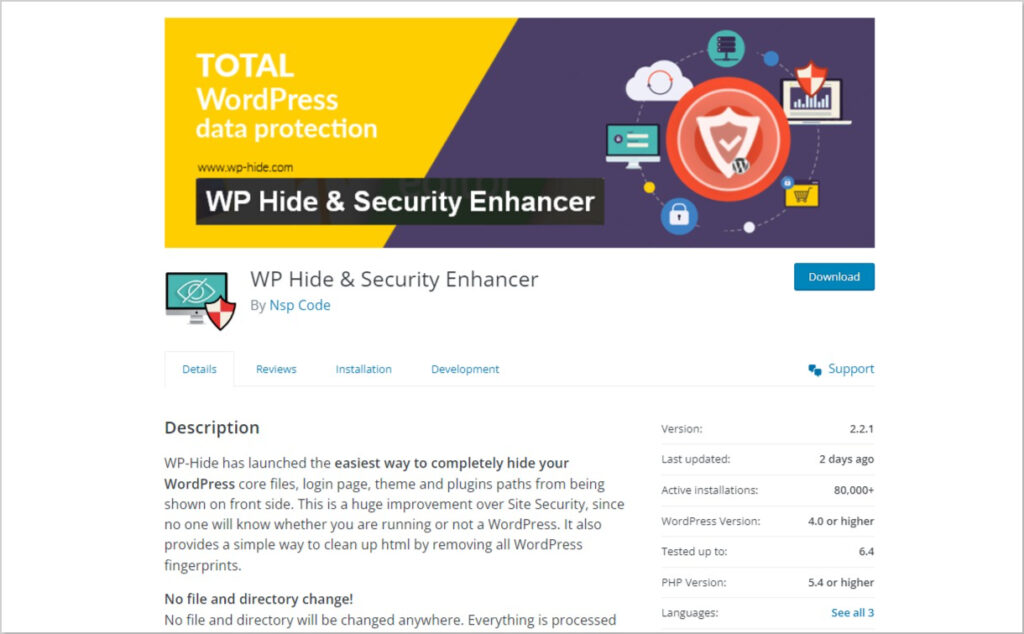 WP Hide Security Enhancer - BdThemes