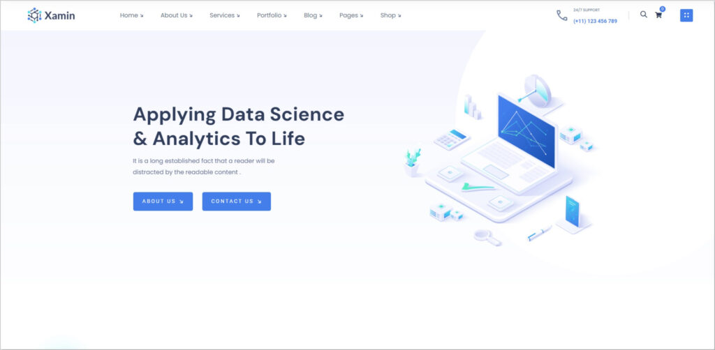 best ai wordpress themes - Xamin