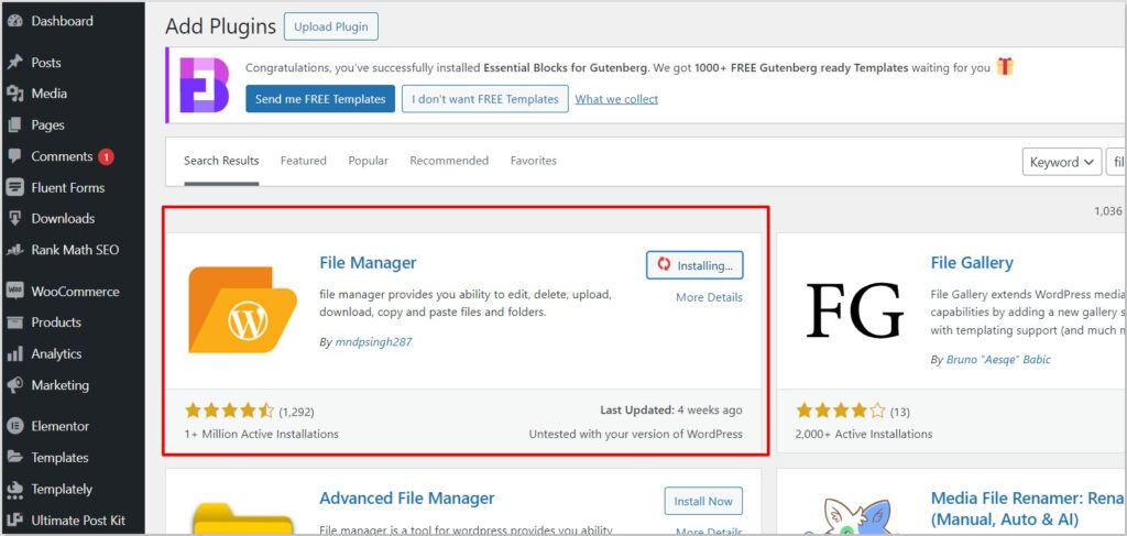 file manager new - BdThemes