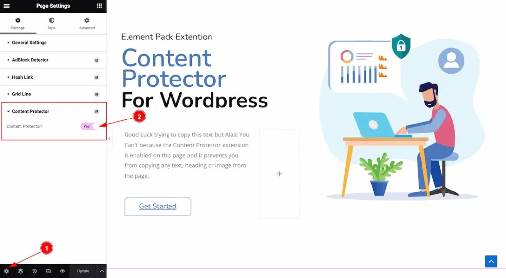 Content Protector - BdThemes