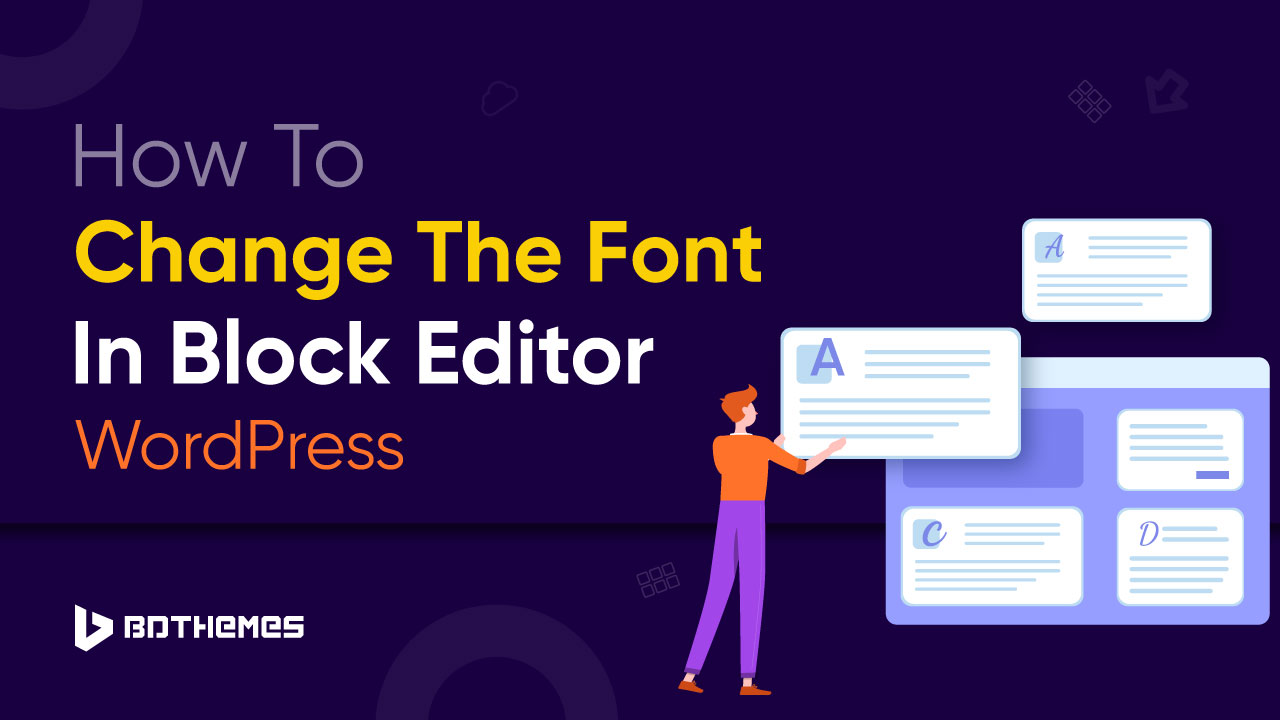 how to change the font in block editor wordpress