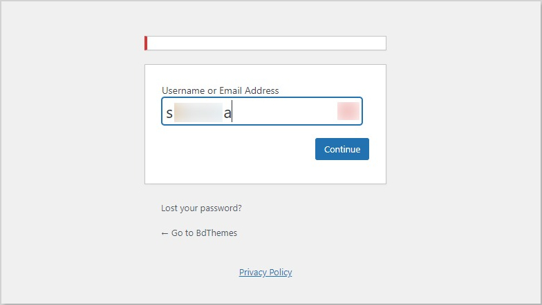 Log In WordPress - BdThemes