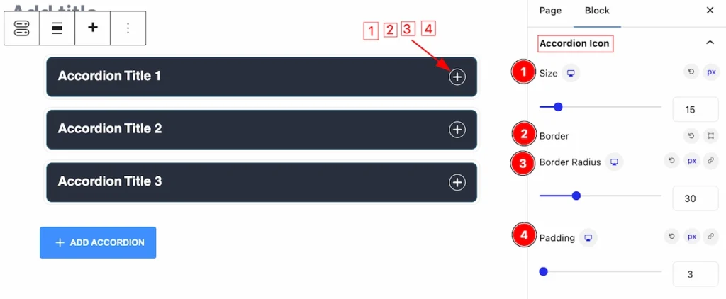 accordion icon - BdThemes