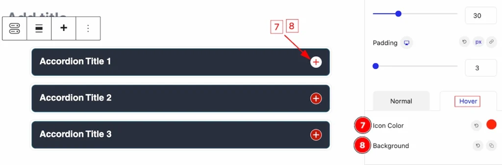 accordion icon hover - BdThemes