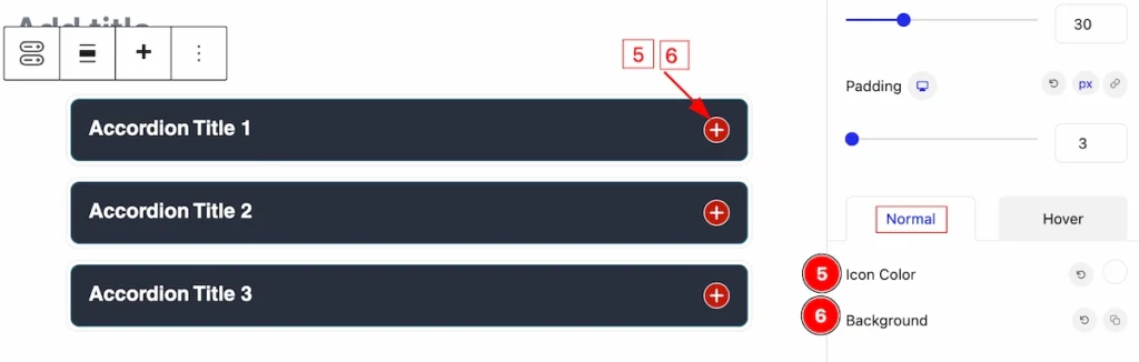 accordion icon normal - BdThemes