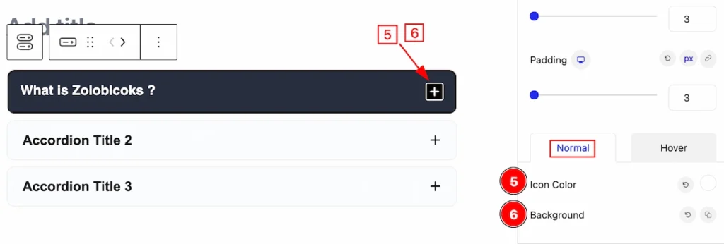 accordion icon single normal - BdThemes
