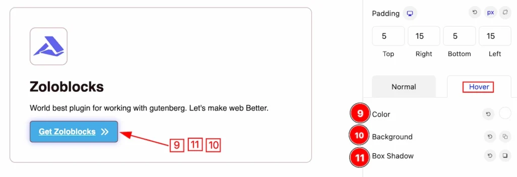 button hover - BdThemes