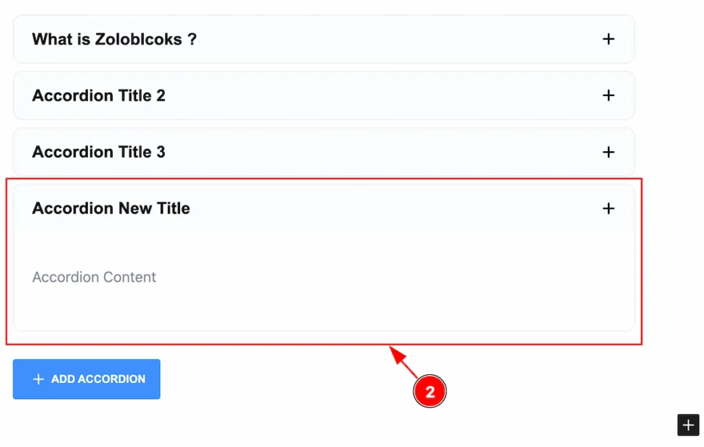 newly added accordion - BdThemes