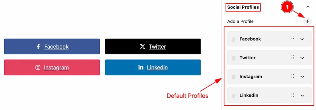 social profiles - BdThemes