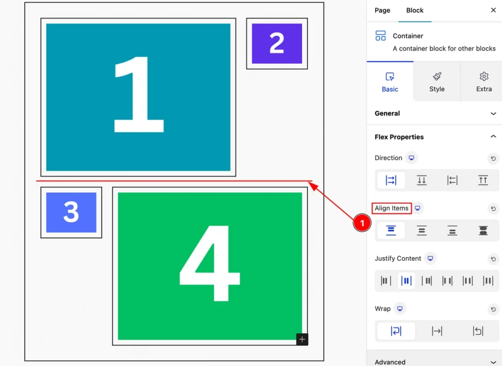 align items 1 D - BdThemes