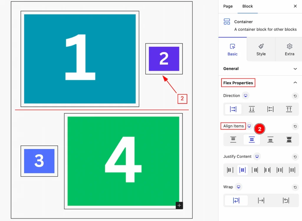 align items 2 D R - BdThemes