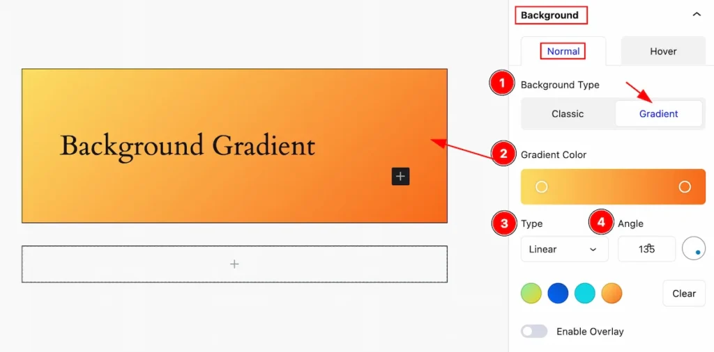 background gradient color - BdThemes