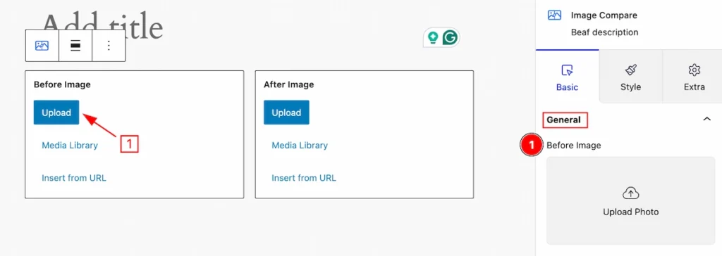 general upload before image - BdThemes