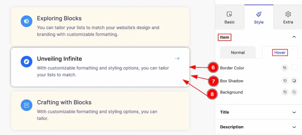 item hover - BdThemes
