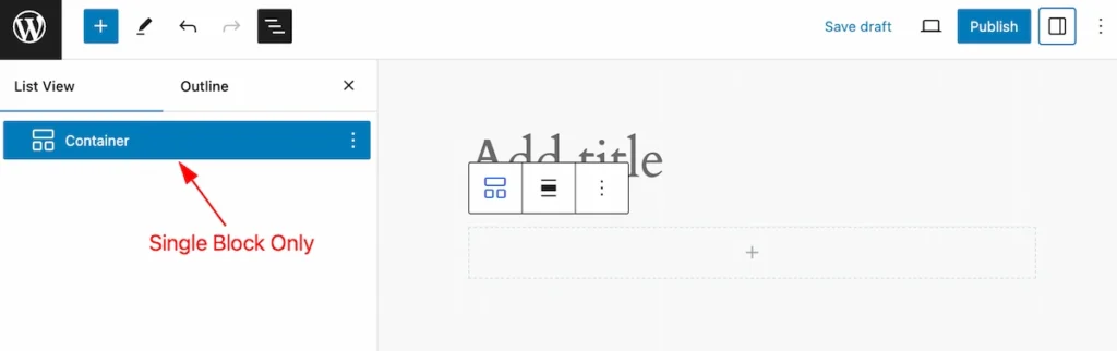 single block parent - BdThemes