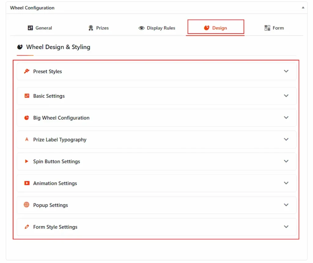Design Tab