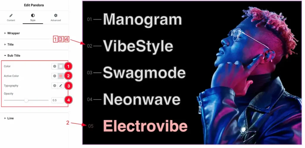 Sub Title Section