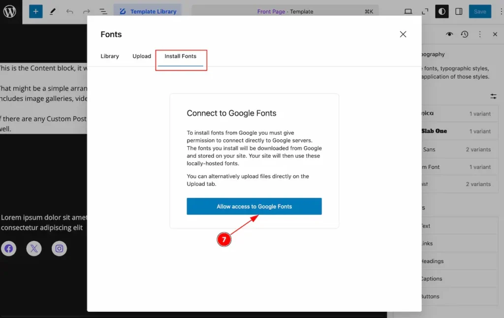 allow access google fonts - BdThemes